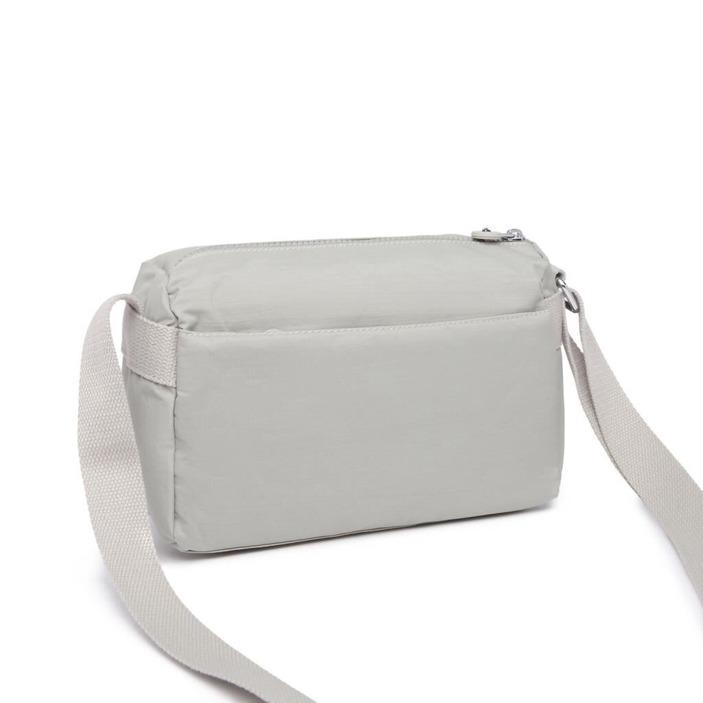 Smart Bags Küçük Boy Krinkıl Kumaş Postacı Kadın Çantası 1006 Buz Gri