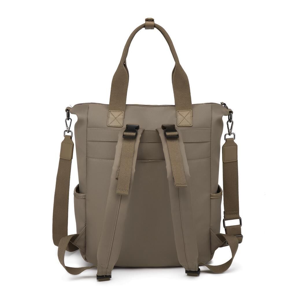 Smart Bags Twill Dimi Kumaş Anne Bebe Kadın Sırt Çantası 3328 A.Kahve