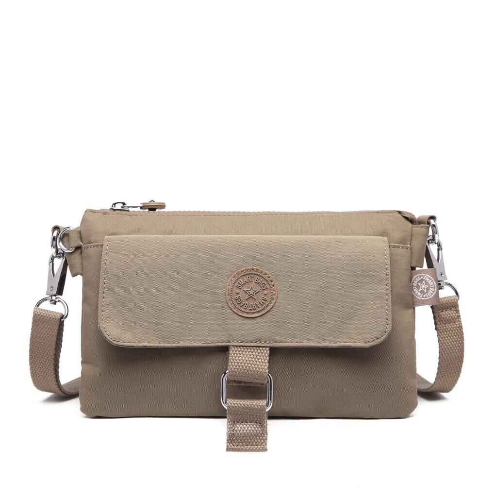 Minik Boy Smart Bags Postacı Kadın Çantası Krinkıl Kumaş 1147 A.Kahve