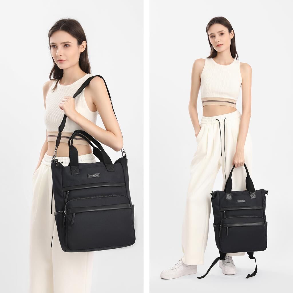 Smart Bags Twill Dimi Kumaş Anne Bebe Kadın Sırt Çantası 3328 Yeşil