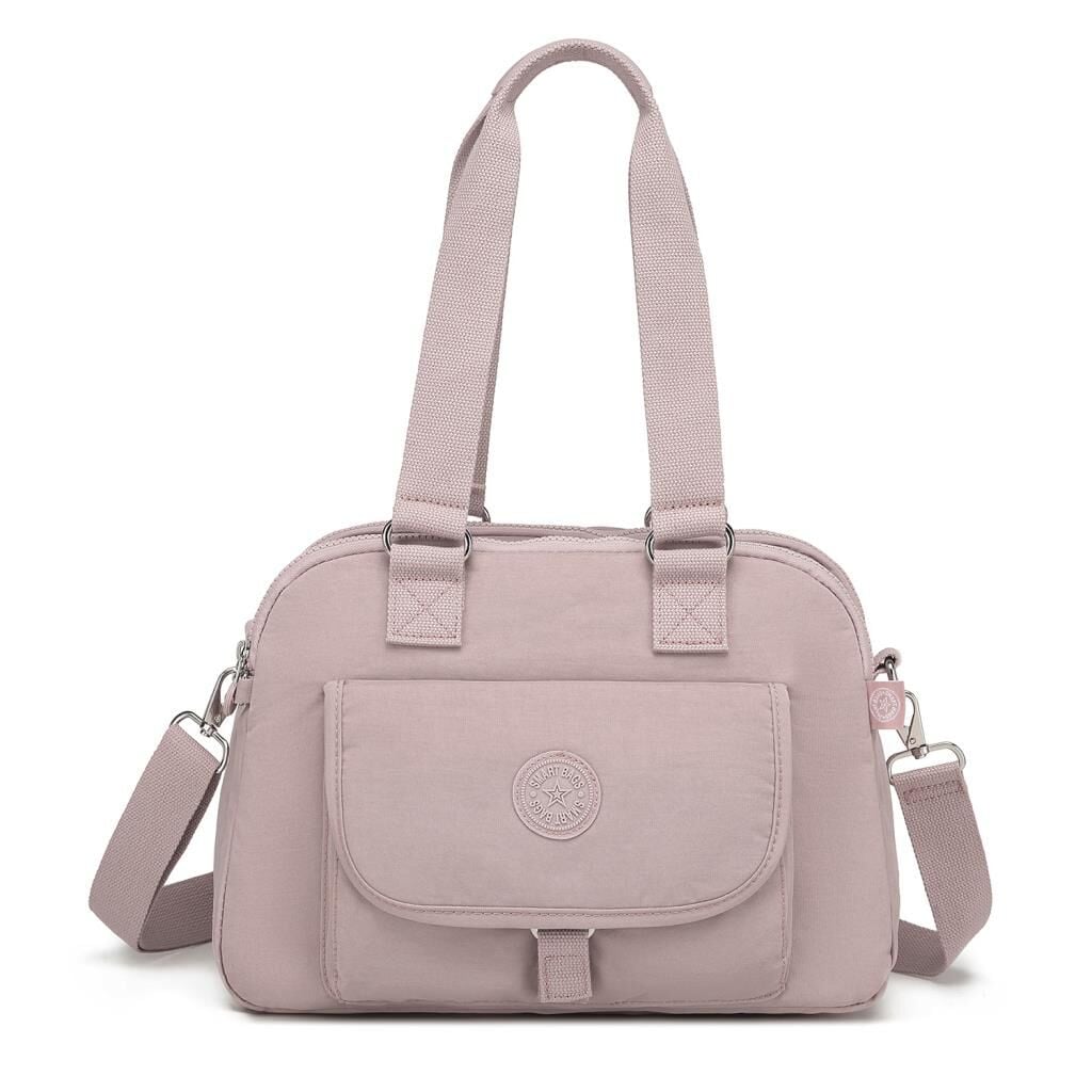 Smart Bags Kadın Omuz Çantası Krinkıl Kumaş 1122 Kum