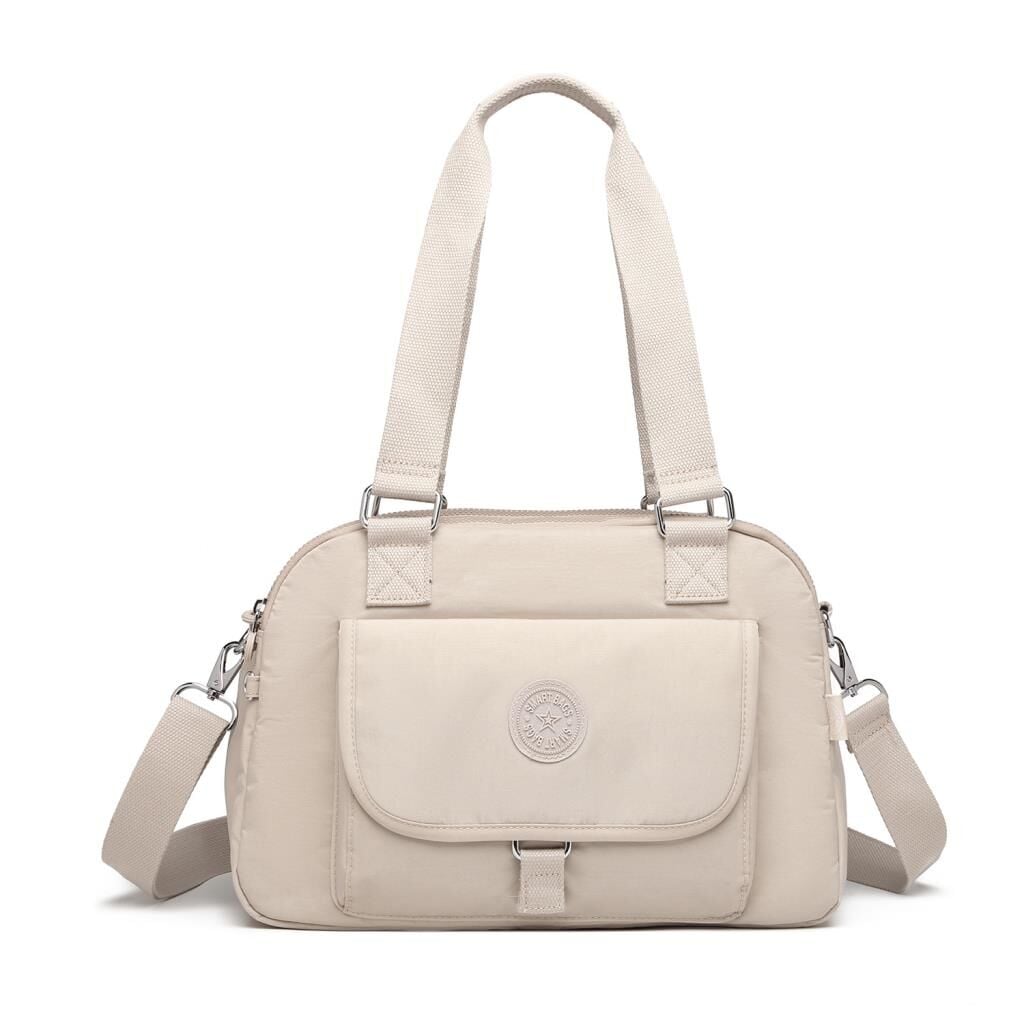 Smart Bags Kadın Omuz Çantası Krinkıl Kumaş 1122 Bej