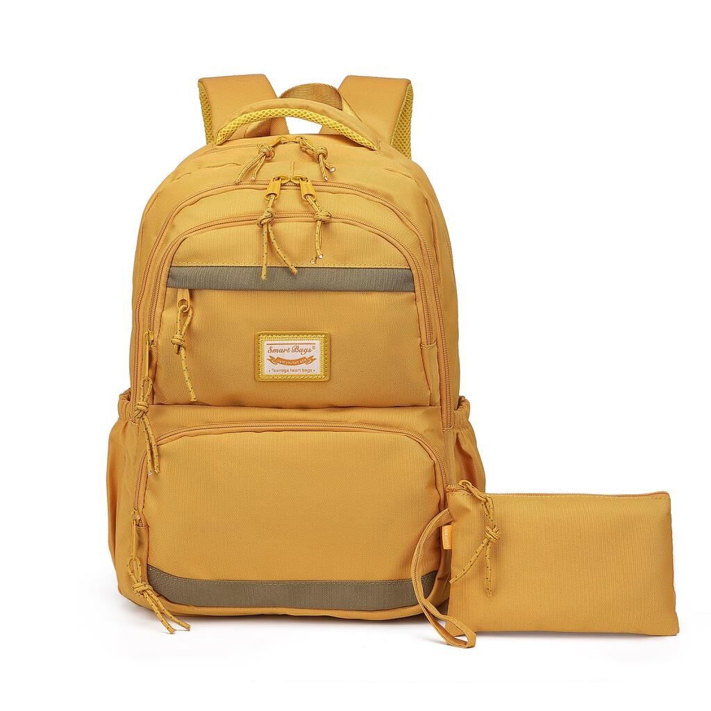 Smart Bags Sırt Çantası Okul Boyu Kalem Kutusu Hediyeli 3234 Hardal