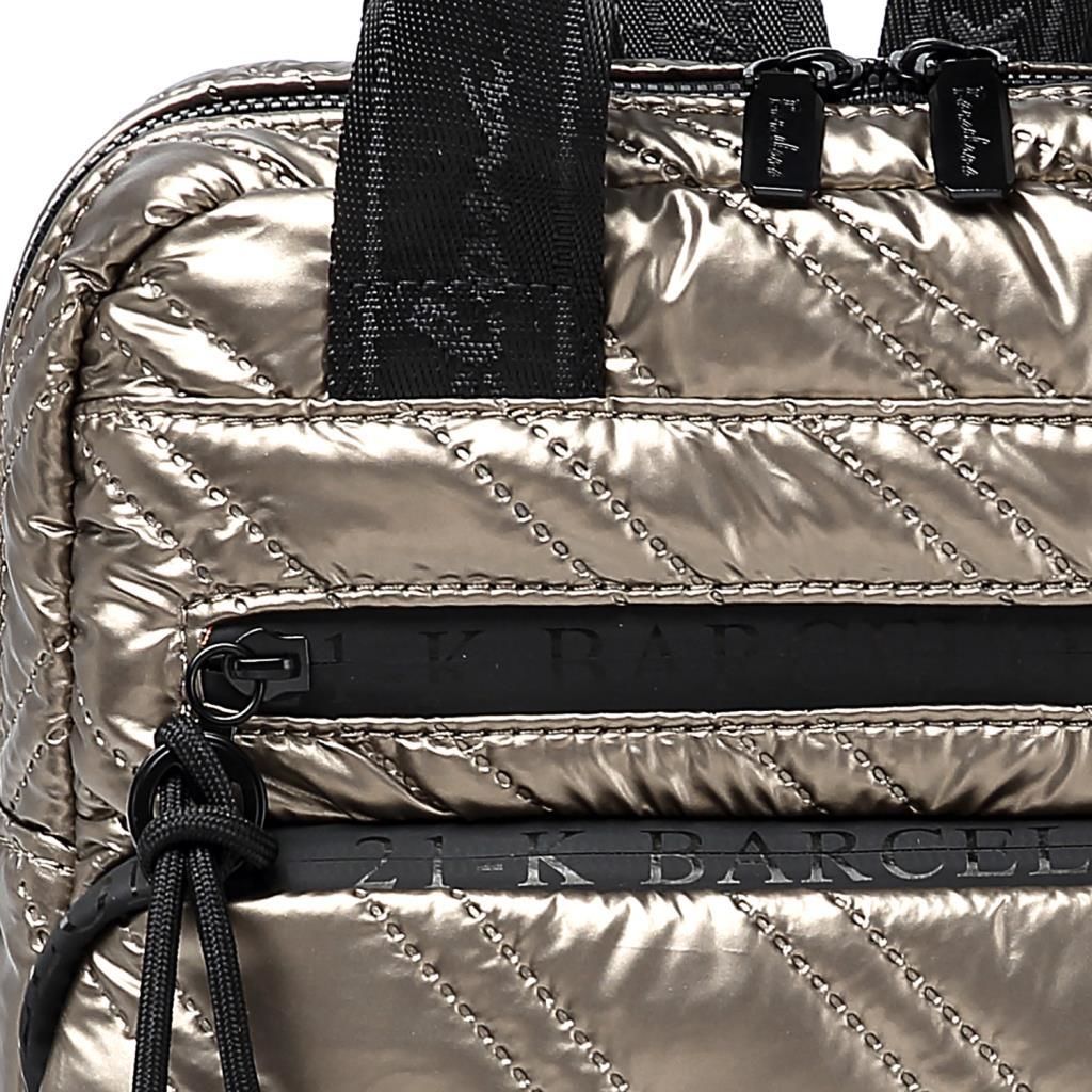 21K Barcelona Parlak Kumaş Askılı Kadın Sırt Çantası 3257