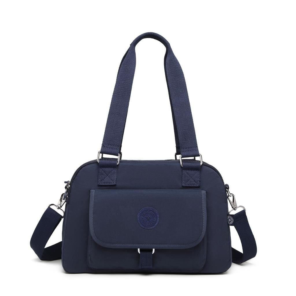 Smart Bags Kadın Omuz Çantası Krinkıl Kumaş 1122 Lacivert