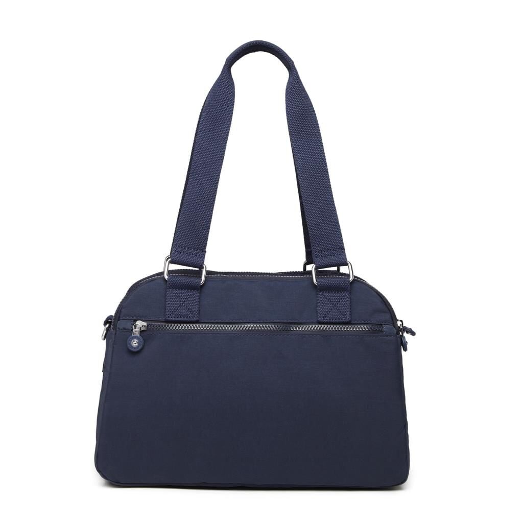 Smart Bags Kadın Omuz Çantası Krinkıl Kumaş 1122 Lacivert