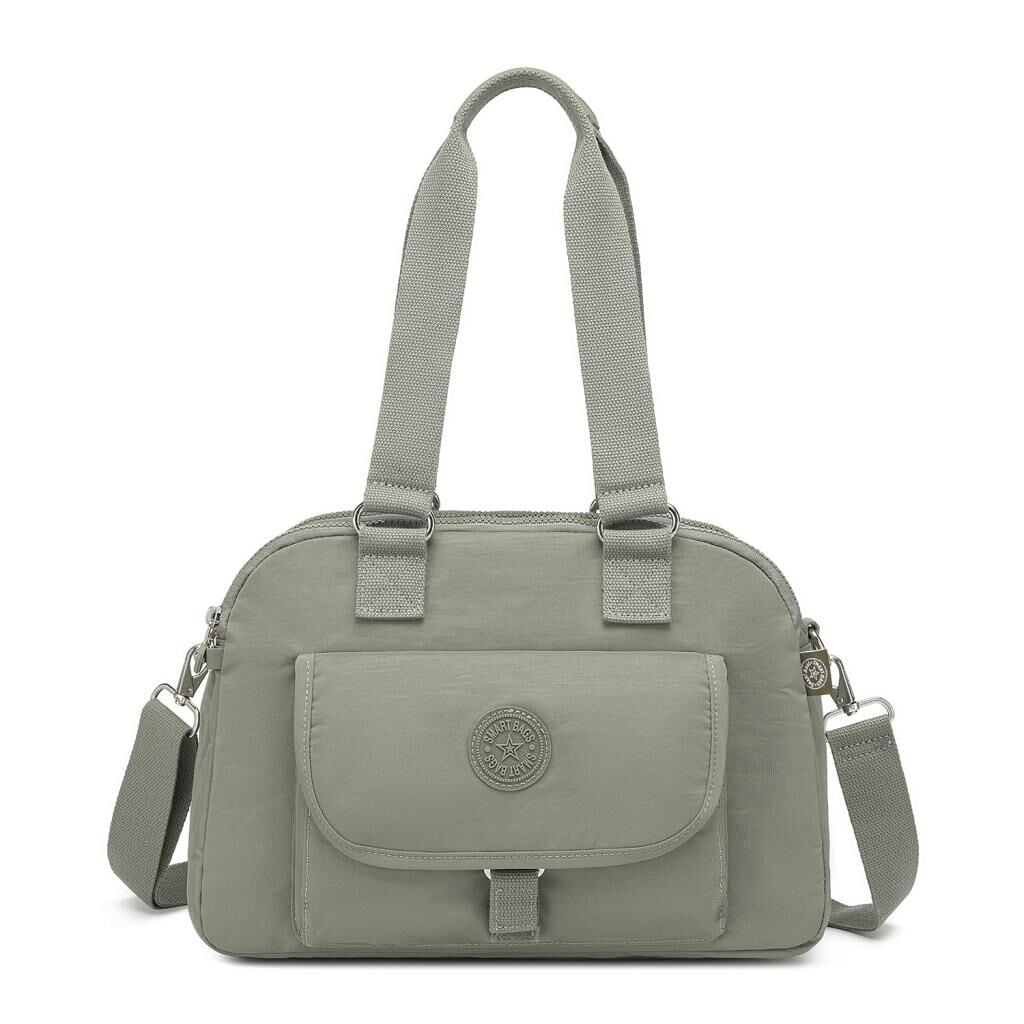 Smart Bags Kadın Omuz Çantası Krinkıl Kumaş 1122 Yeşil