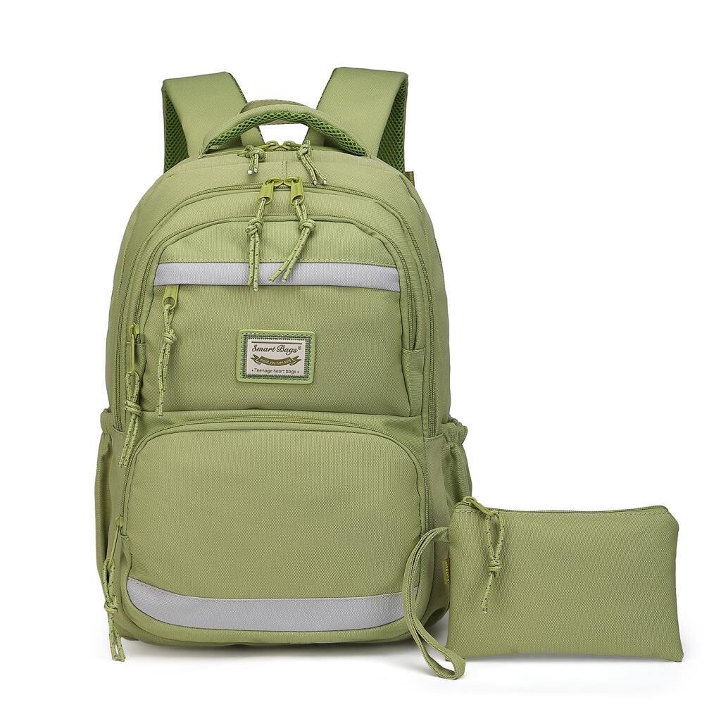 Smart Bags Sırt Çantası Okul Boyu Kalem Kutusu Hediyeli 3234 New Yeşil
