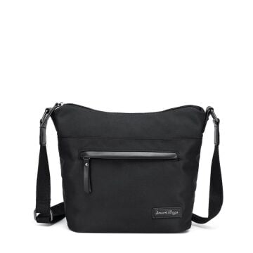 Smart Bags Twill Dimi Kumaş Postacı Kadın Çantası 3327 Siyah