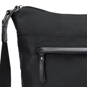 Smart Bags Twill Dimi Kumaş Postacı Kadın Çantası 3327 Siyah