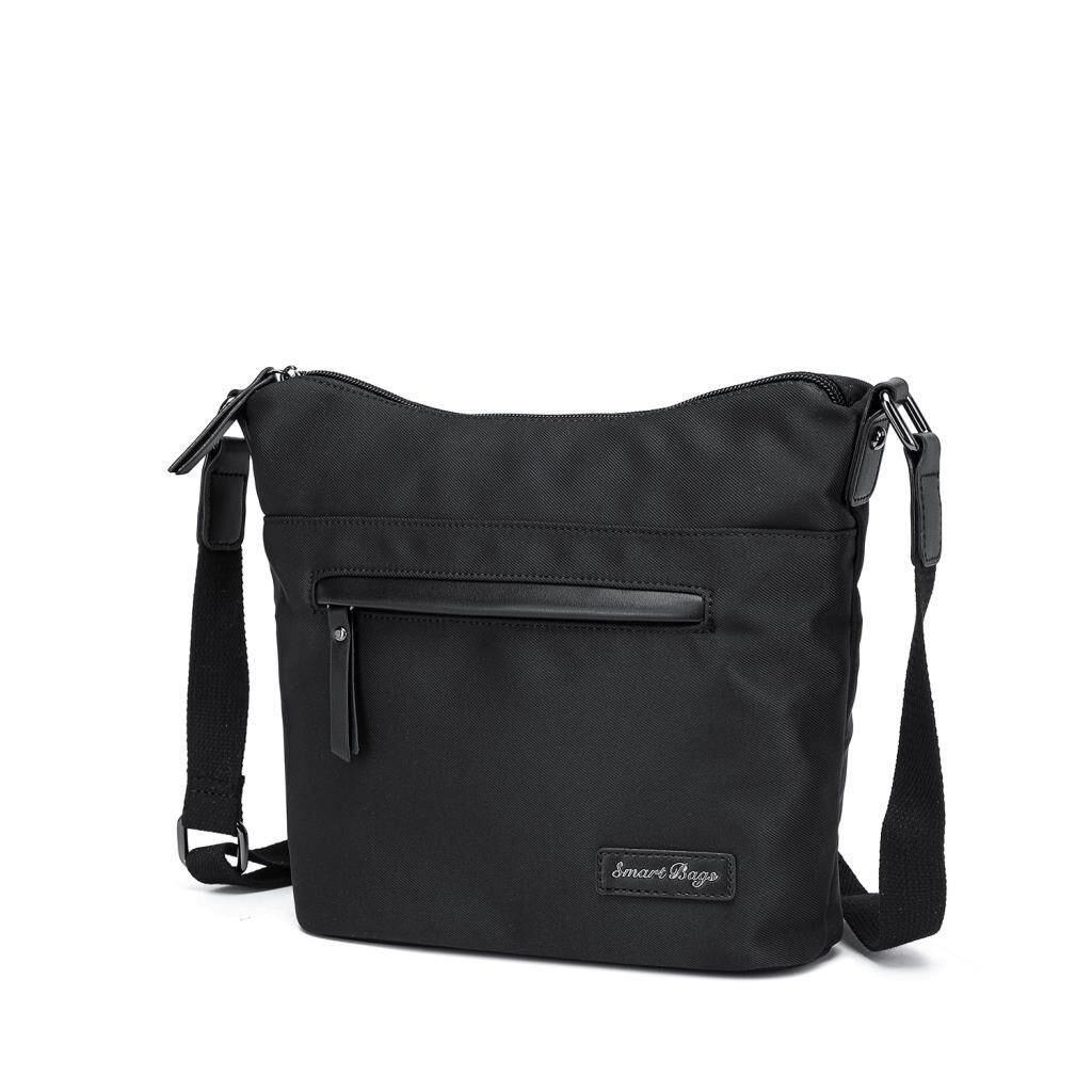 Smart Bags Twill Dimi Kumaş Postacı Kadın Çantası 3327 Siyah