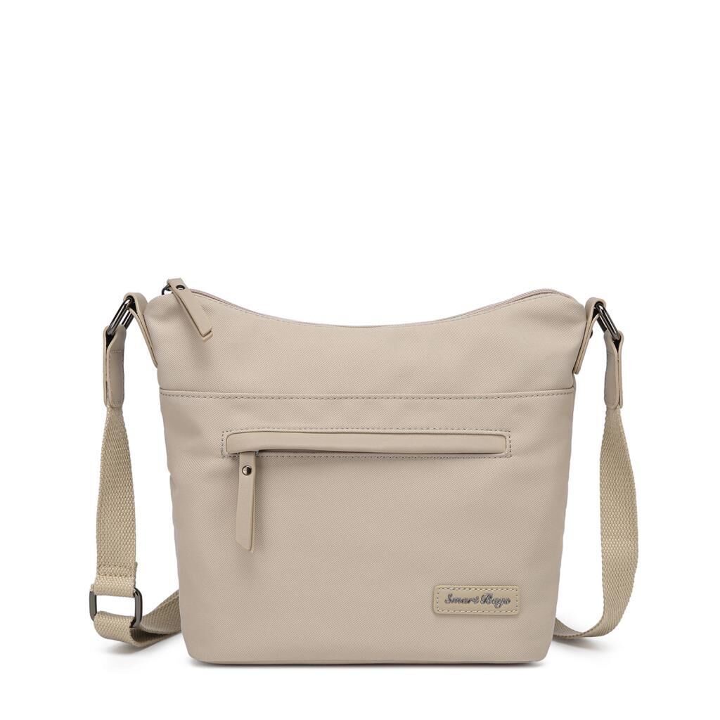 Smart Bags Twill Dimi Kumaş Postacı Kadın Çantası 3327 Bej