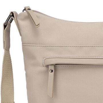 Smart Bags Twill Dimi Kumaş Postacı Kadın Çantası 3327 Bej