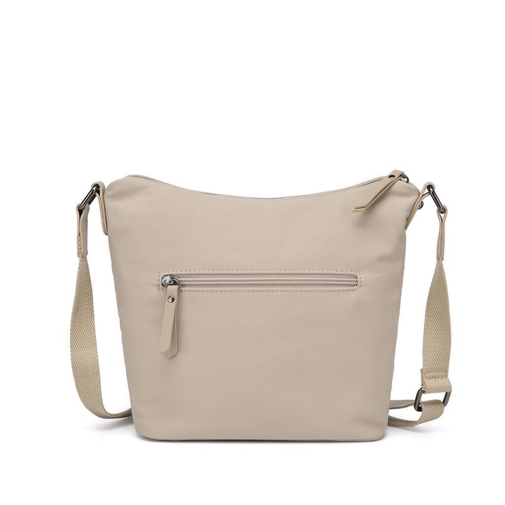 Smart Bags Twill Dimi Kumaş Postacı Kadın Çantası 3327 Bej