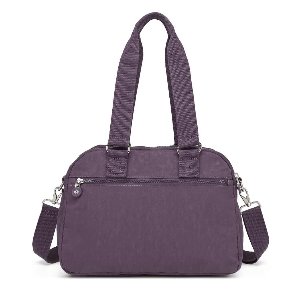Smart Bags Kadın Omuz Çantası Krinkıl Kumaş 1122 Mürdüm