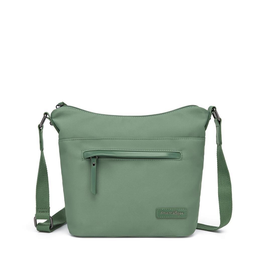 Smart Bags Twill Dimi Kumaş Postacı Kadın Çantası 3327 Yeşil