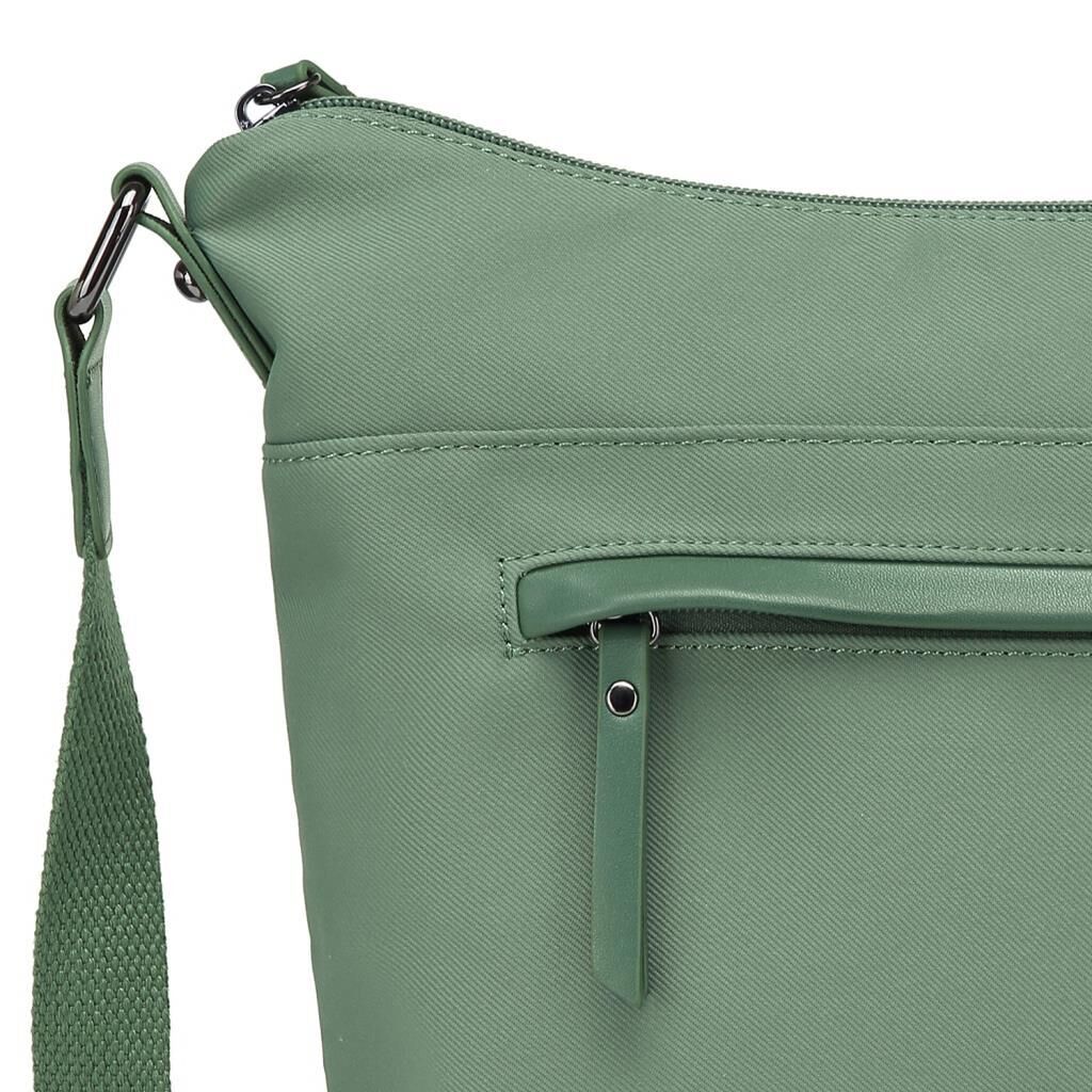 Smart Bags Twill Dimi Kumaş Postacı Kadın Çantası 3327 Yeşil