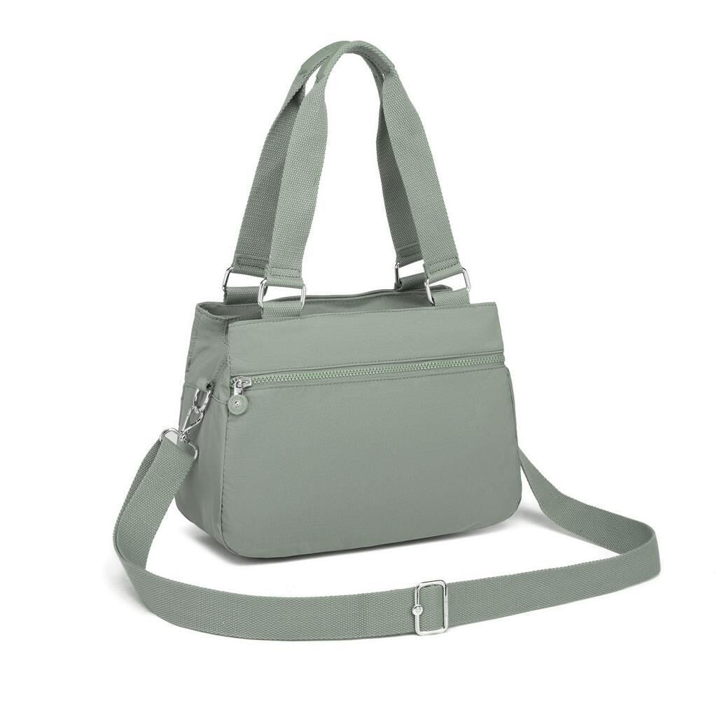 1125 Krinkıl Kumaş Bayan Omuz Çantası Smart Bags Yeşil