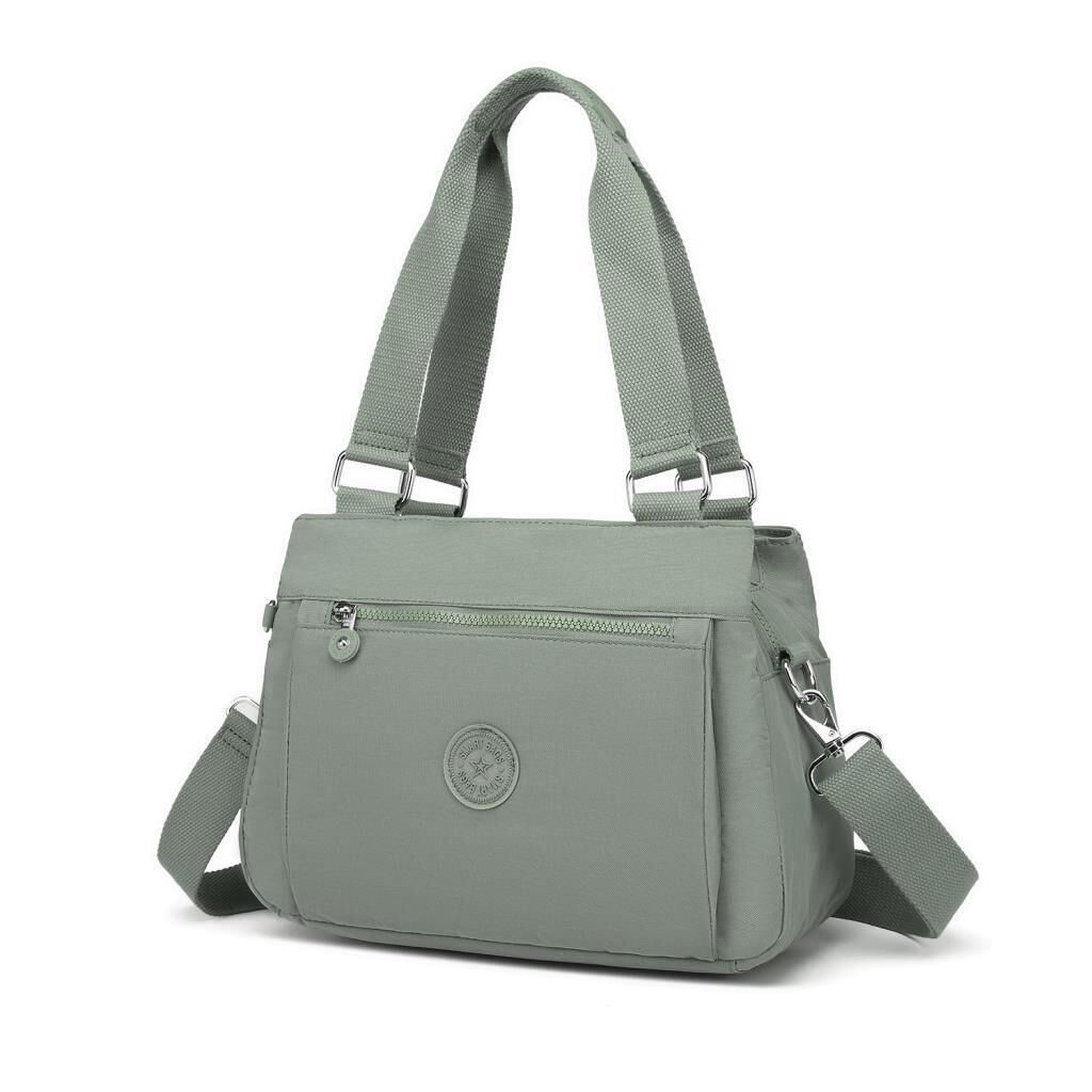 1125 Krinkıl Kumaş Bayan Omuz Çantası Smart Bags Yeşil