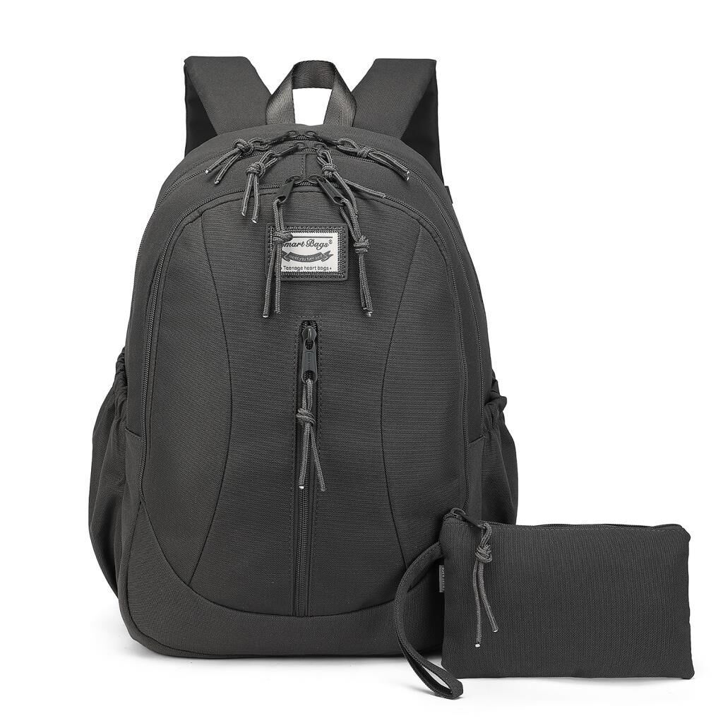 Smart Bags Sırt Çantası Okul Boyu Kalem Kutusu Hediyeli 3233 Koyu Gri