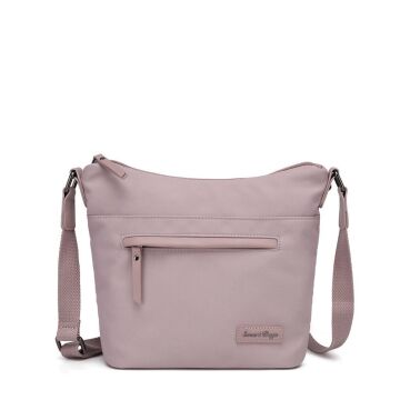 Smart Bags Twill Dimi Kumaş Postacı Kadın Çantası 3327 Ten