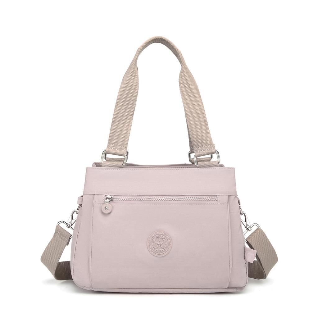 1125 Krinkıl Kumaş Bayan Omuz Çantası Smart Bags Kum