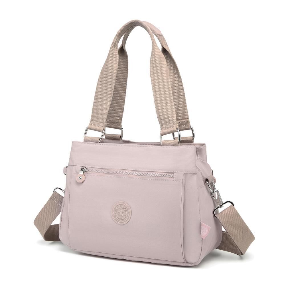 1125 Krinkıl Kumaş Bayan Omuz Çantası Smart Bags Kum