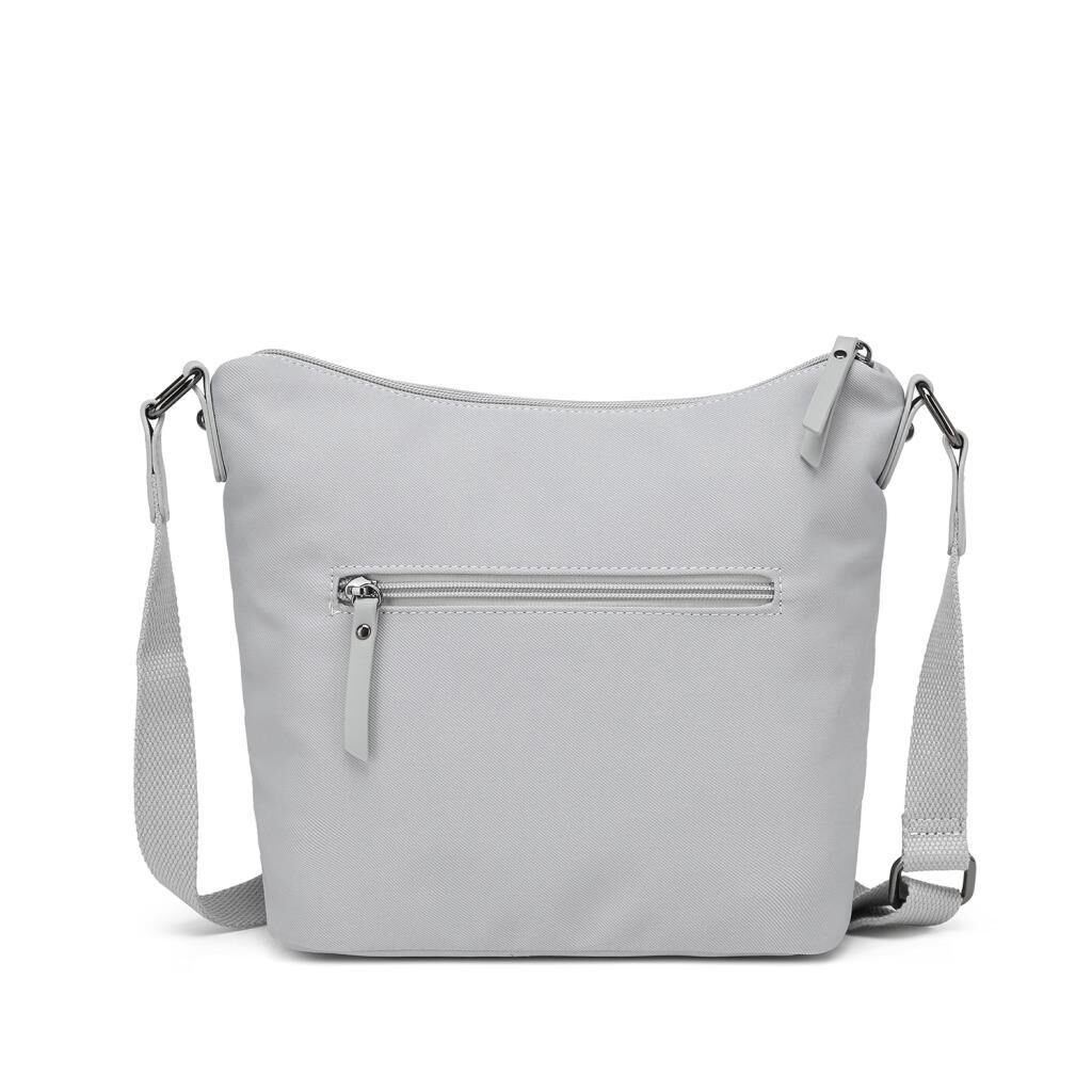 Smart Bags Twill Dimi Kumaş Postacı Kadın Çantası 3327 Gri