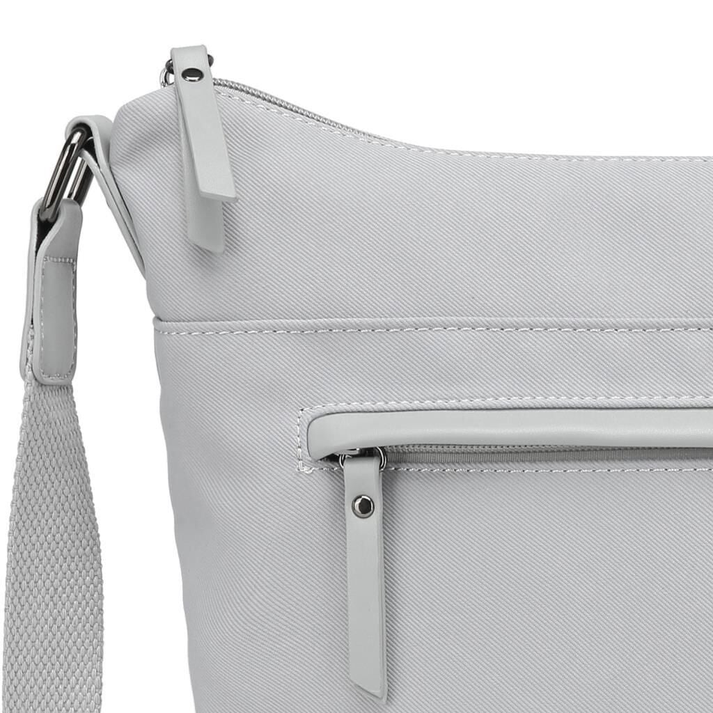 Smart Bags Twill Dimi Kumaş Postacı Kadın Çantası 3327 Gri