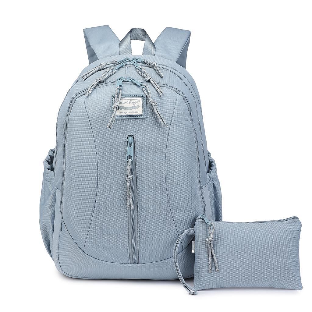 Smart Bags Sırt Çantası Okul Boyu Kalem Kutusu Hediyeli 3233 Buz Mavi