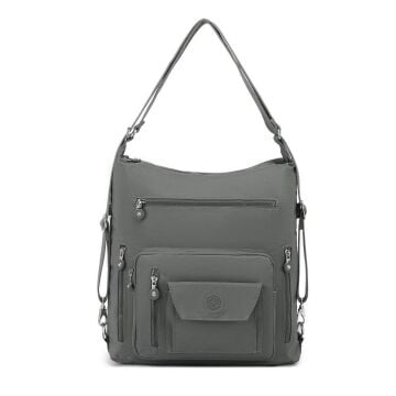 Hem Sırt Hem de Omuz Kadın Çantası Smart Bags 1205 Koyu Gri