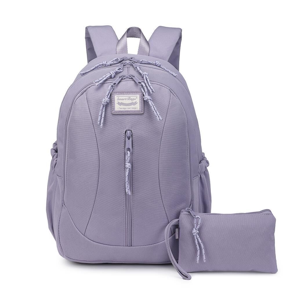 Smart Bags Sırt Çantası Okul Boyu Kalem Kutusu Hediyeli 3233 Eflatun