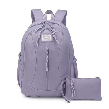 Smart Bags Sırt Çantası Okul Boyu Kalem Kutusu Hediyeli 3233 Eflatun