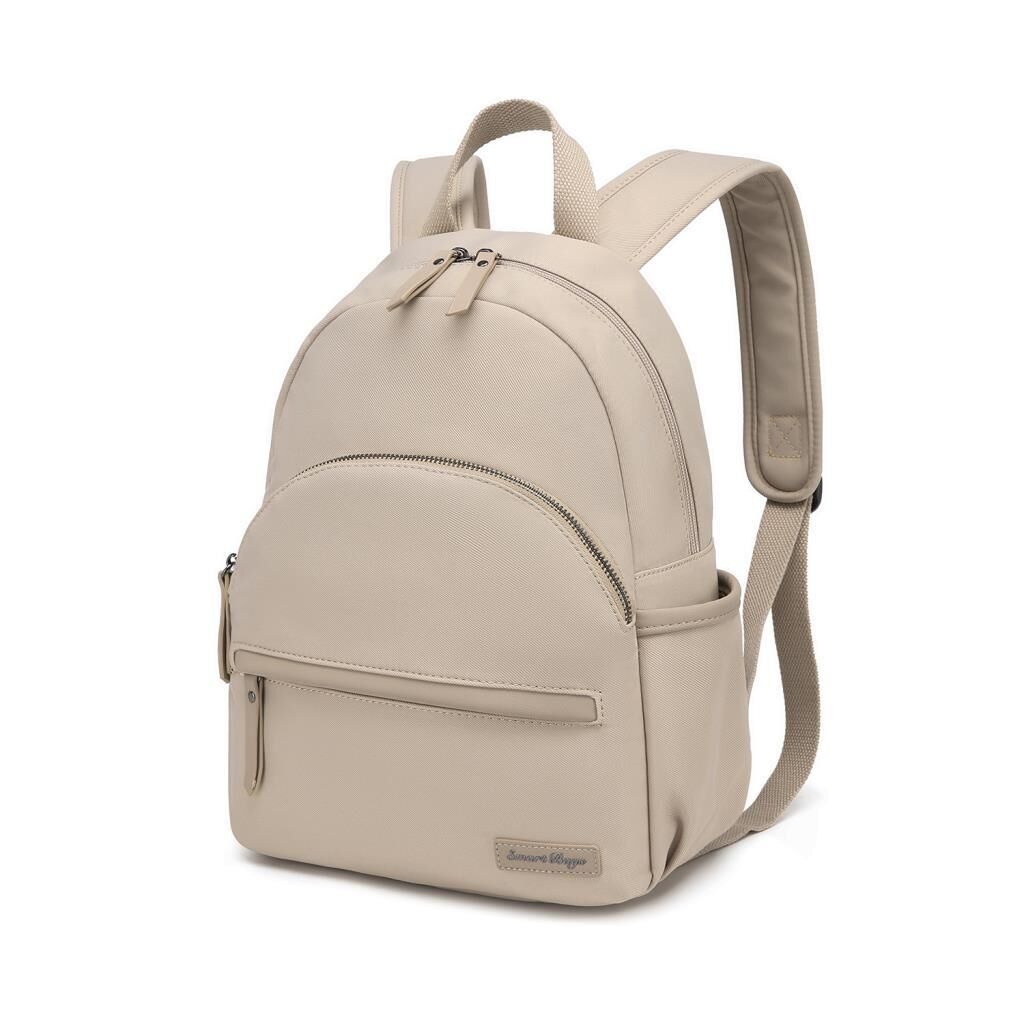 Smart Bags Twill Dimi Kumaş Kadın Sırt Çantası 3326 Bej