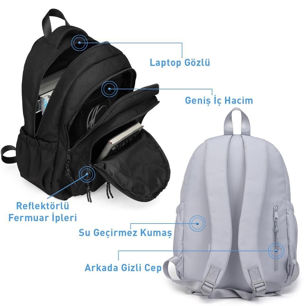 Smart Bags Sırt Çantası Okul Boyu Kalem Kutusu Hediyeli 3233 Hardal