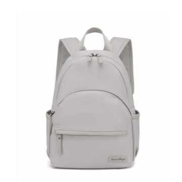 Twill Dimi Kumaş Kadın Sırt Çantası Smart Bags 3326 Vizon