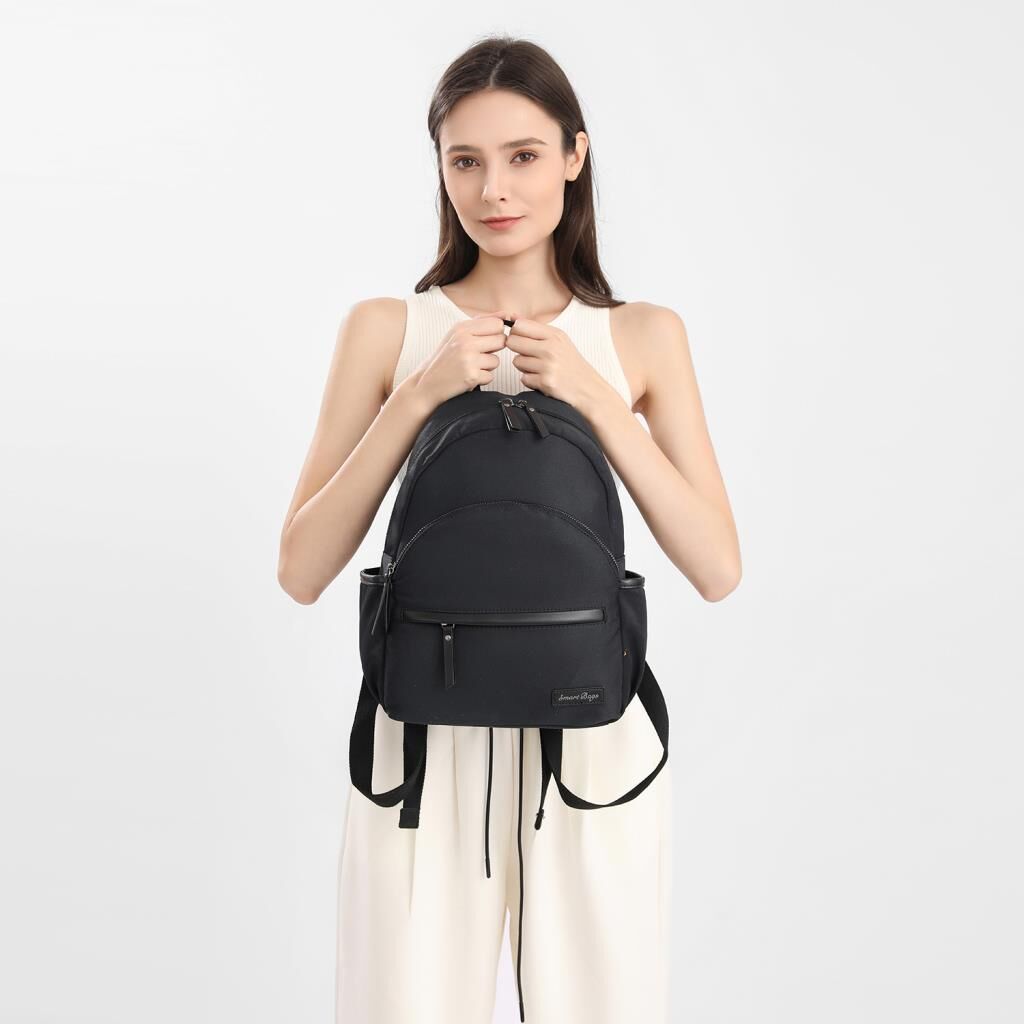 Smart Bags Twill Dimi Kumaş Kadın Sırt Çantası 3326 Vizon
