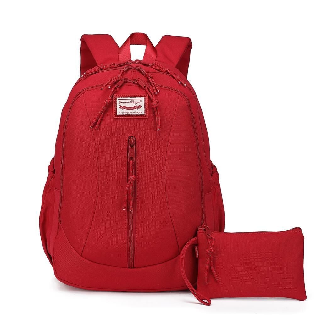 Smart Bags Sırt Çantası Okul Boyu Kalem Kutusu Hediyeli 3233 Vişne