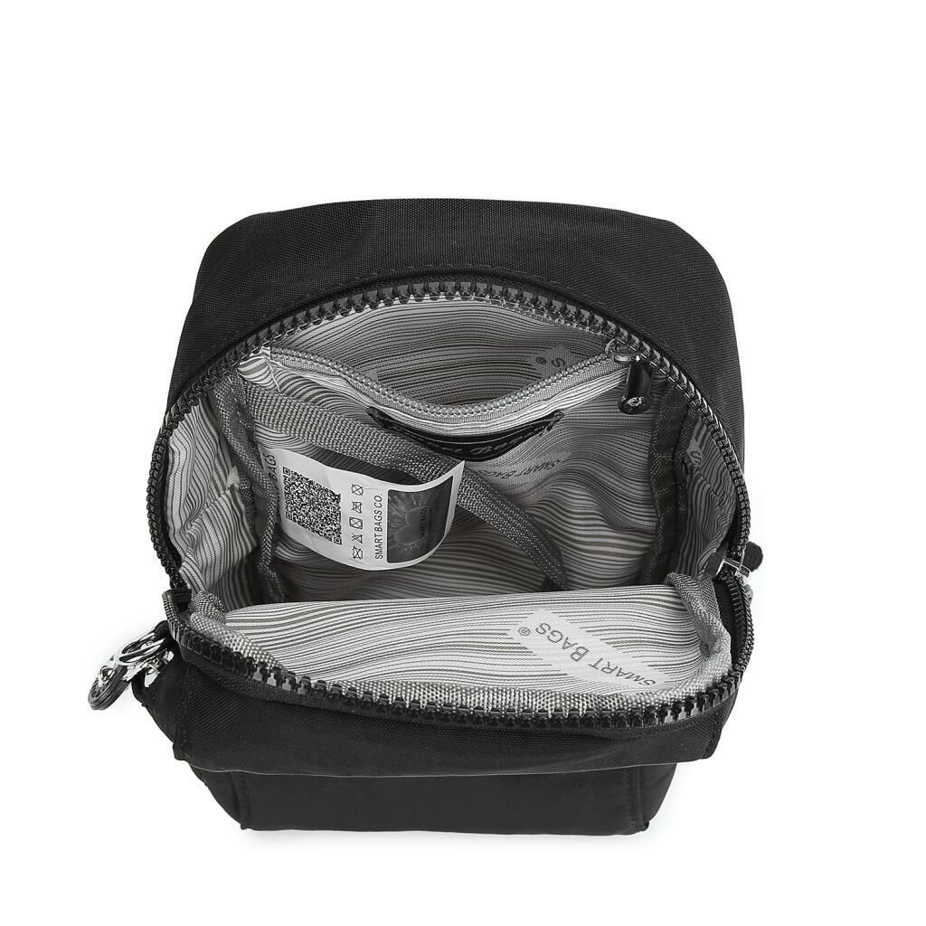 Smart Bags Bodybag Unisex Postacı Çantası Krinkıl Kumaş 3105 Siyah