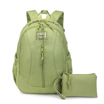 Smart Bags Sırt Çantası Okul Boyu Kalem Kutusu Hediyeli 3233 New Yeşil