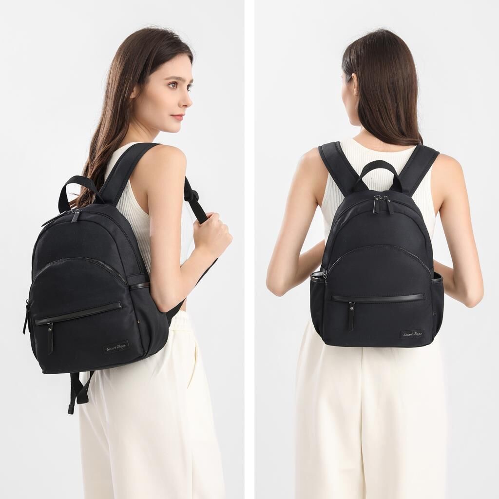 Smart Bags Twill Dimi Kumaş Kadın Sırt Çantası 3326 Füme Laci