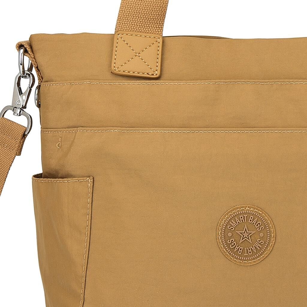 Smart Bags Krinkıl Kumaş Kadın Omuz Çantası 3208 110 Taba