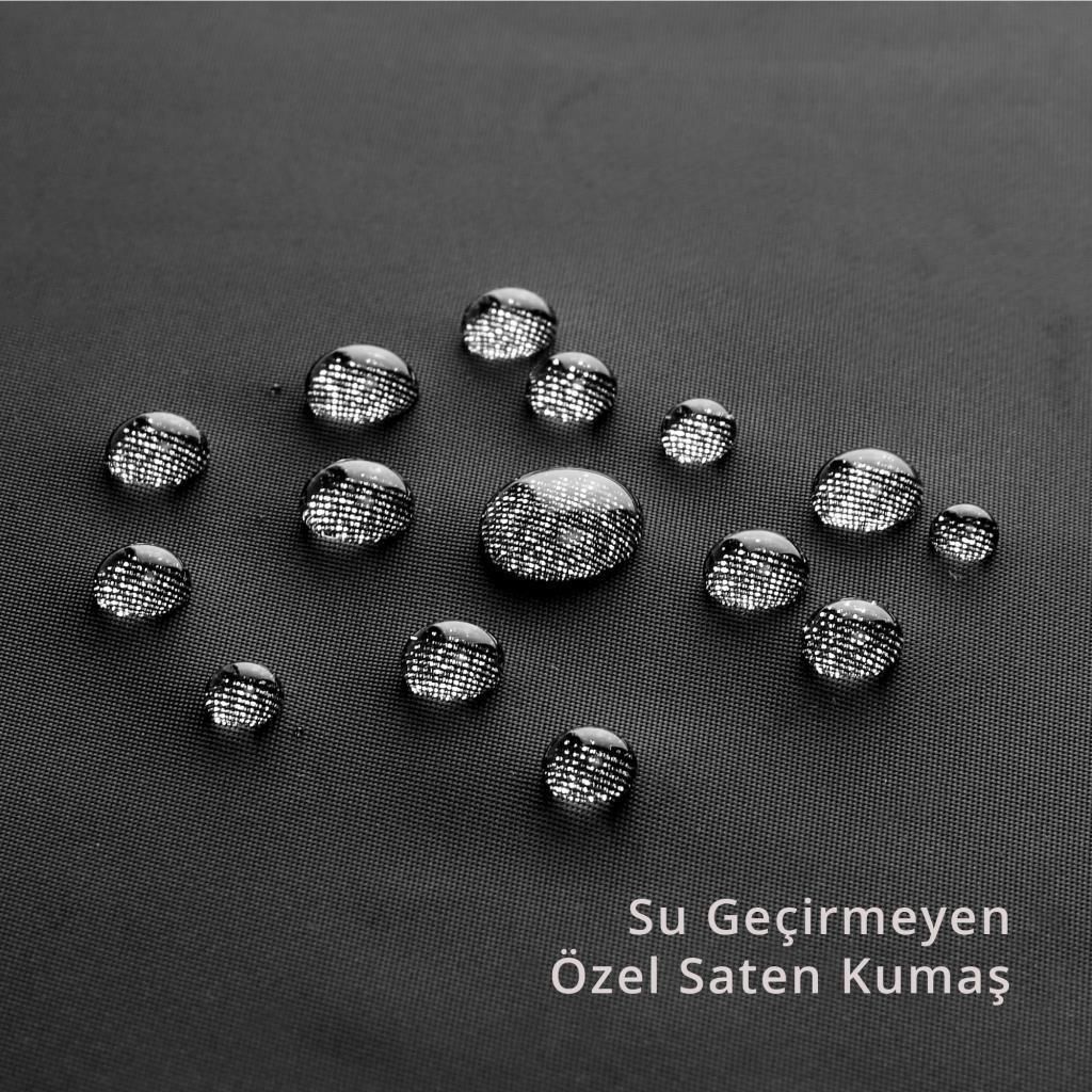 Saten Kumaş Kadın Postacı ve Sırt Çantası Barcelona 2108 01 Siyah