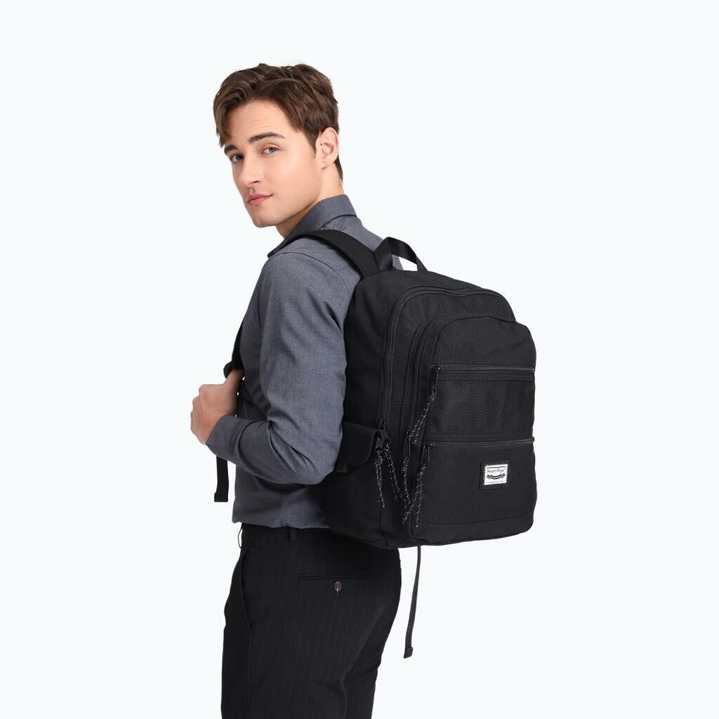 Smart Bags Sırt Çantası Okul Boyu Kalem Kutusu Hediyeli 3237 01 Siyah