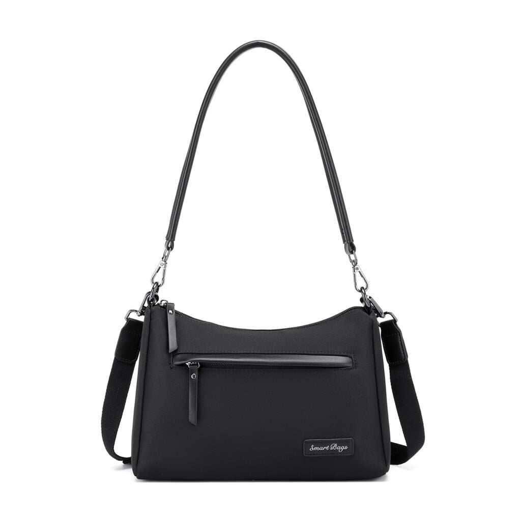 Smart Bags Twill Dimi Kumaş Kadın Omuz Çantası 3325 Siyah