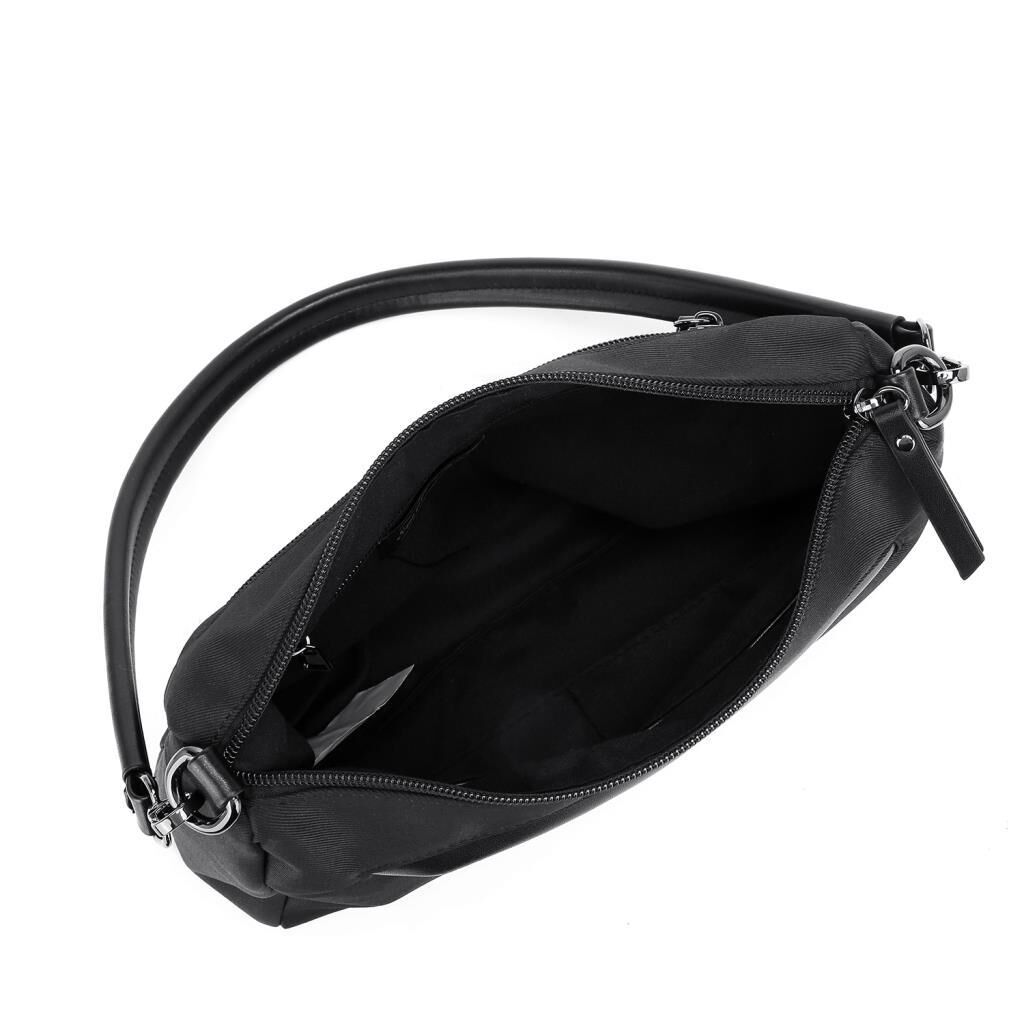 Smart Bags Twill Dimi Kumaş Kadın Omuz Çantası 3325 Siyah