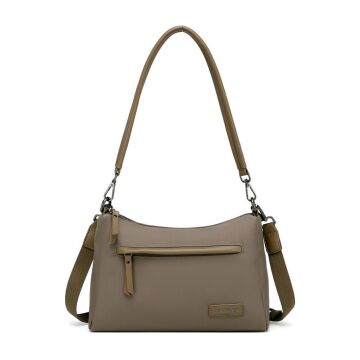 Smart Bags Twill Dimi Kumaş Kadın Omuz Çantası 3325 A.Kahve
