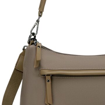 Smart Bags Twill Dimi Kumaş Kadın Omuz Çantası 3325 A.Kahve