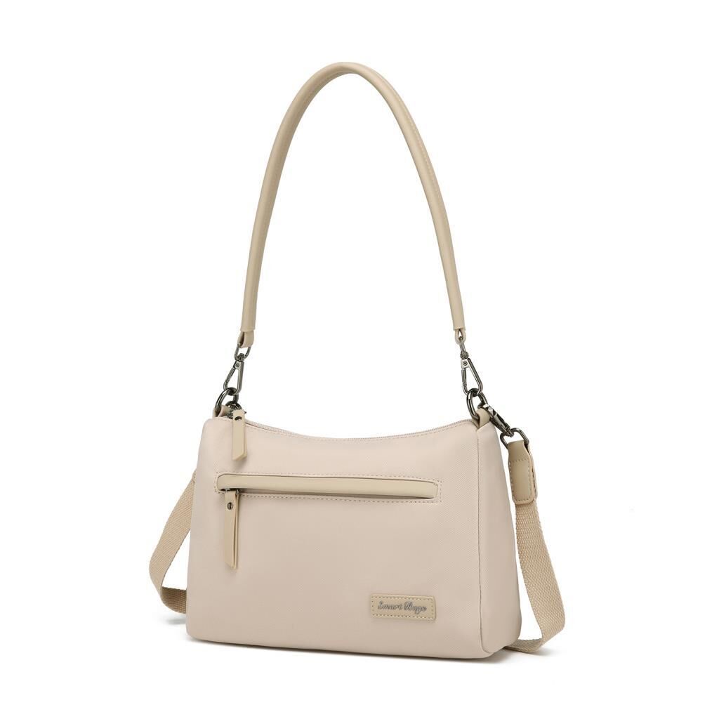 Smart Bags Twill Dimi Kumaş Kadın Omuz Çantası 3325 Bej