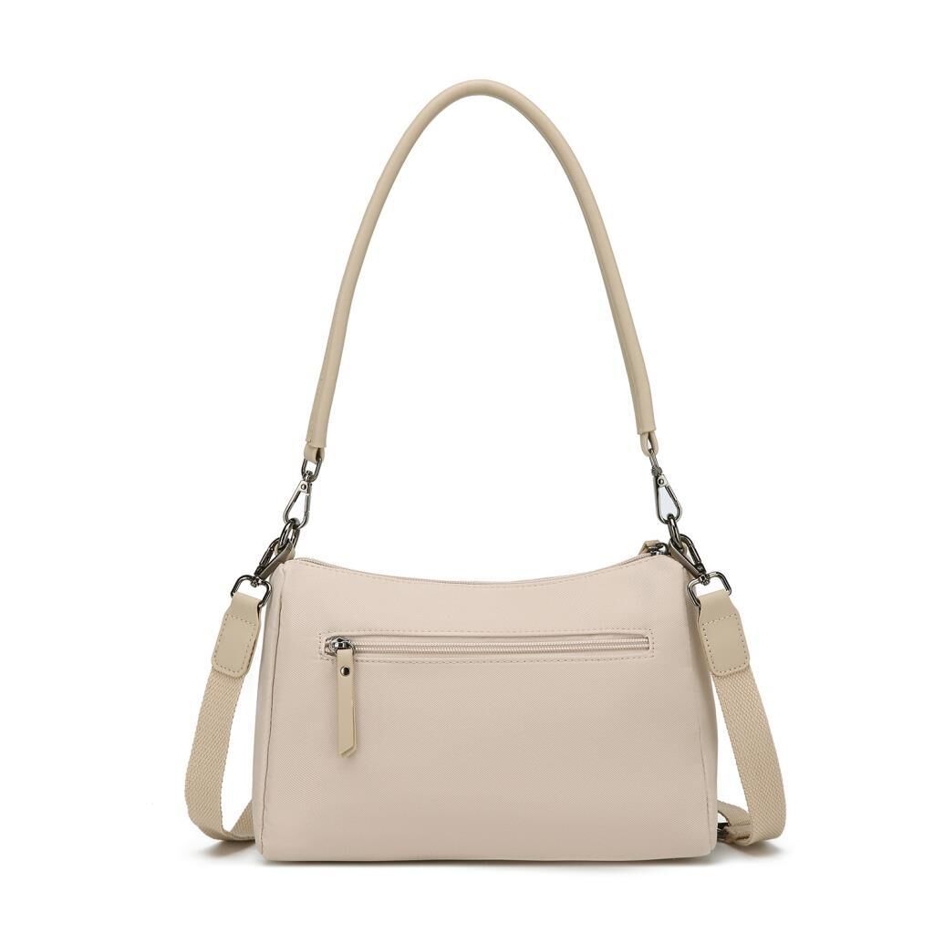 Smart Bags Twill Dimi Kumaş Kadın Omuz Çantası 3325 Bej